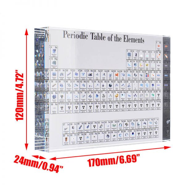 Acrylic Chemical Element Periodic Table Learning Display Card Crystal Element Periodic Table Crafts - Image 3